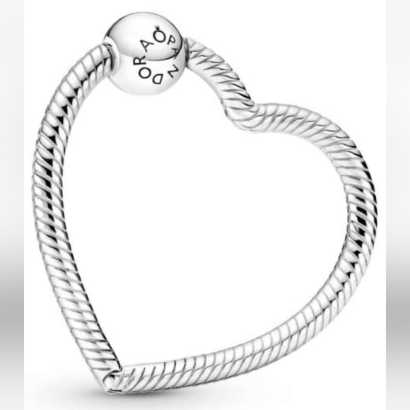 Pandora moment charms holder silver heart shape - Picture 5 of 7